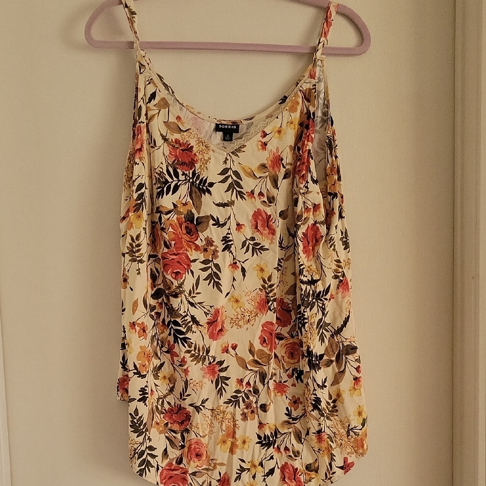 Torrid Multicolor Floral Camisole Top